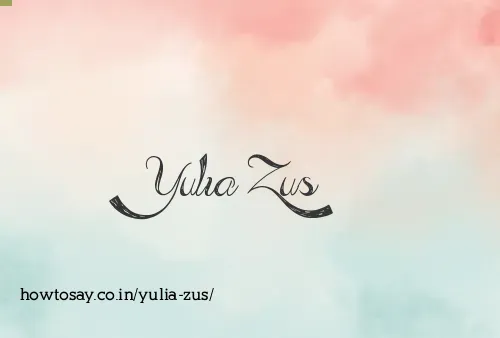 Yulia Zus