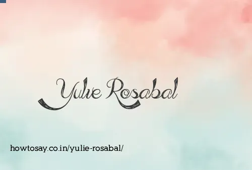 Yulie Rosabal