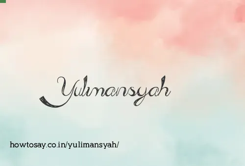 Yulimansyah