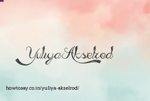 Yuliya Akselrod