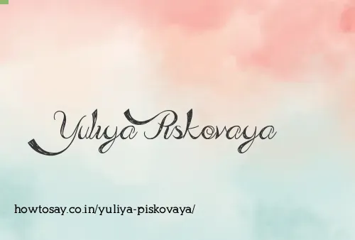 Yuliya Piskovaya
