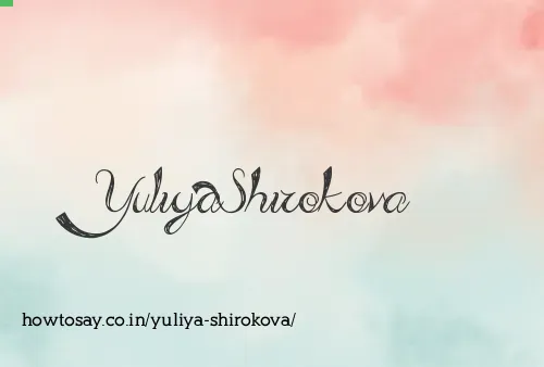 Yuliya Shirokova
