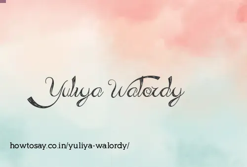 Yuliya Walordy