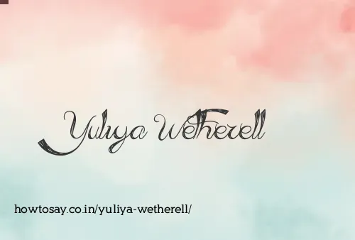 Yuliya Wetherell