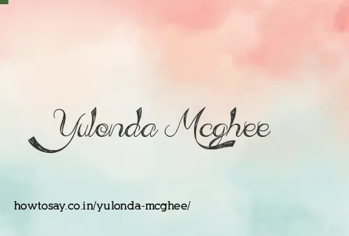 Yulonda Mcghee