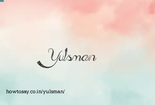 Yulsman