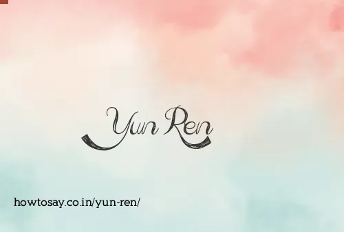 Yun Ren