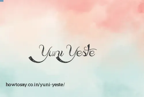 Yuni Yeste