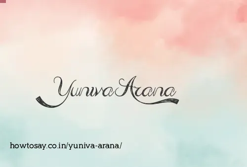 Yuniva Arana