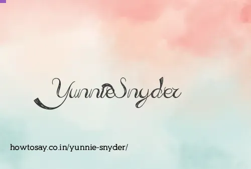 Yunnie Snyder