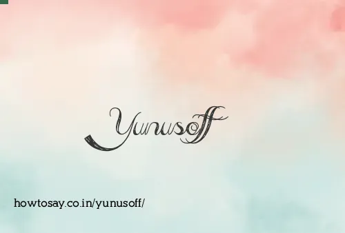 Yunusoff