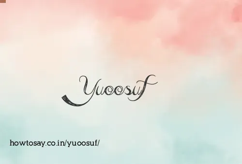Yuoosuf