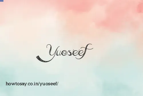 Yuoseef