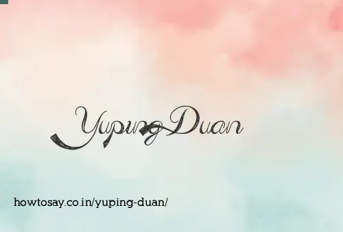 Yuping Duan