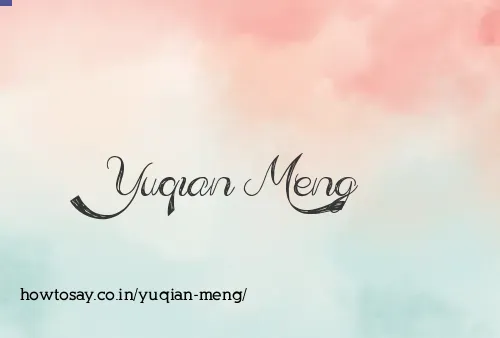 Yuqian Meng