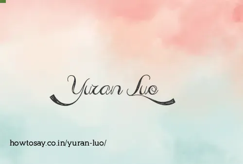 Yuran Luo