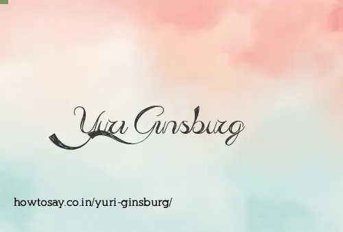 Yuri Ginsburg