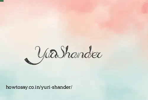 Yuri Shander