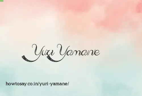 Yuri Yamane