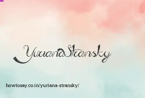 Yuriana Stransky