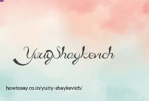 Yuriy Shaykevich