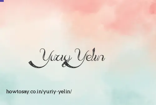 Yuriy Yelin