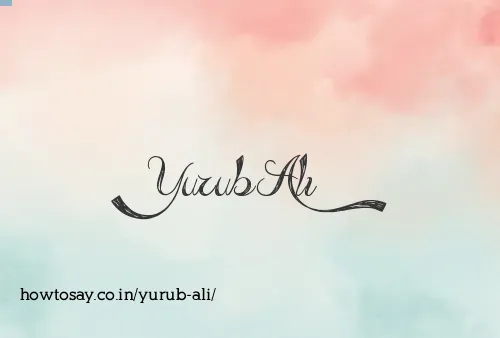 Yurub Ali