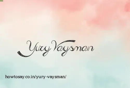 Yury Vaysman