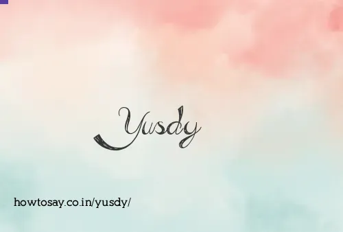Yusdy