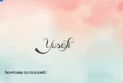 Yusefi