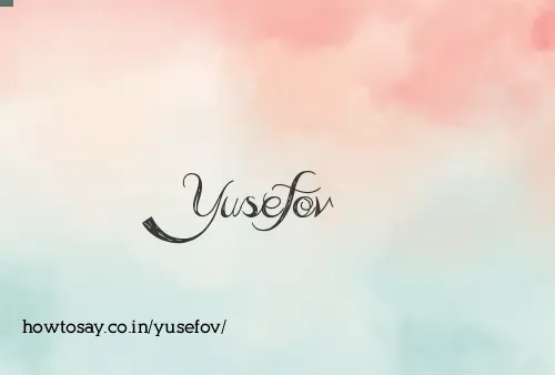 Yusefov