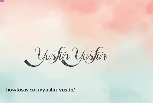 Yusfin Yusfin