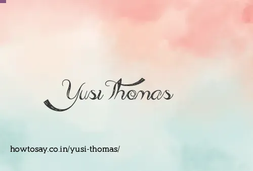 Yusi Thomas