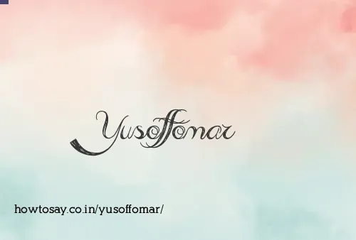 Yusoffomar