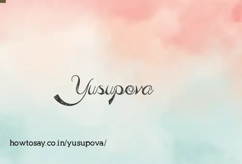 Yusupova