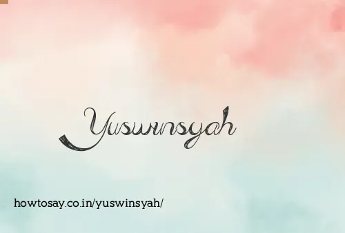 Yuswinsyah