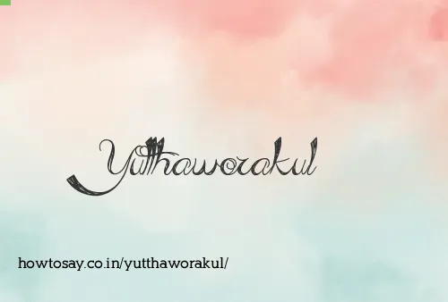 Yutthaworakul