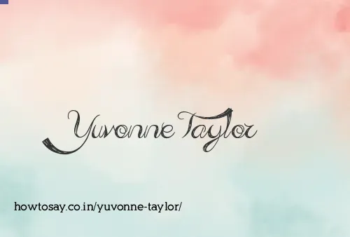 Yuvonne Taylor