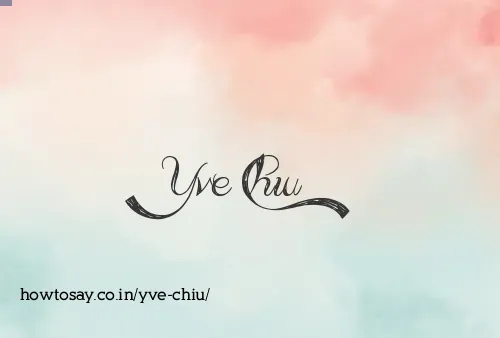 Yve Chiu