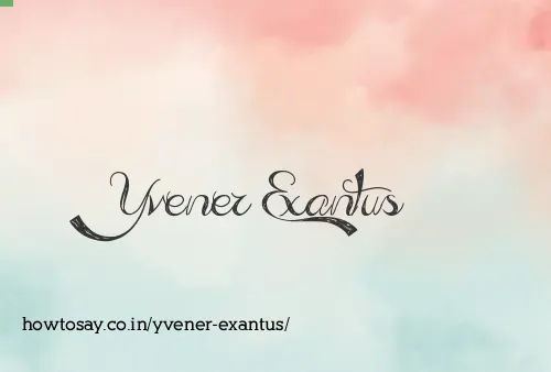 Yvener Exantus