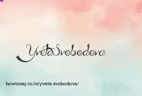 Yveta Svobodova
