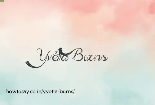 Yvetta Burns
