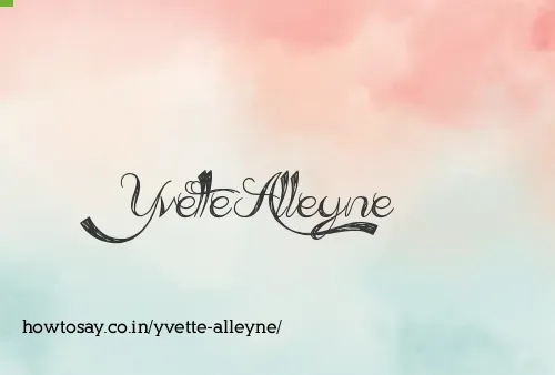 Yvette Alleyne