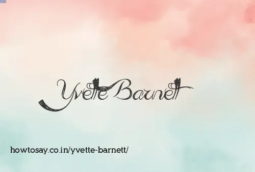 Yvette Barnett