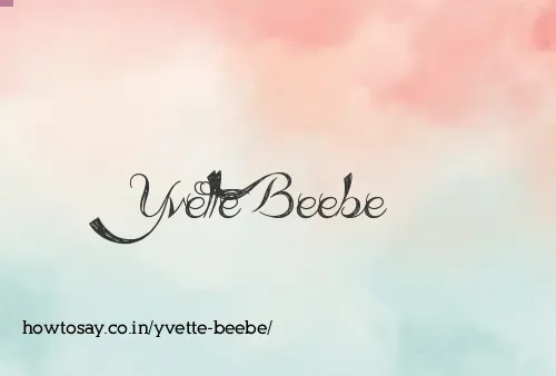 Yvette Beebe