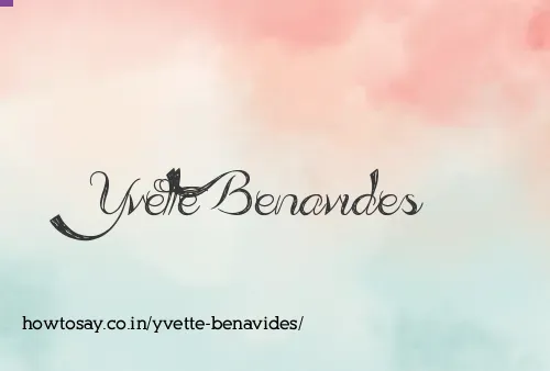 Yvette Benavides