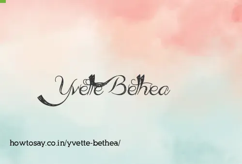 Yvette Bethea