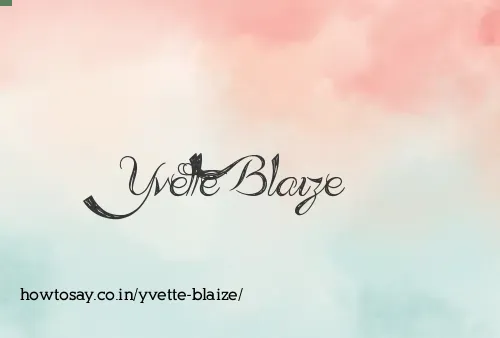 Yvette Blaize