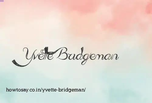 Yvette Bridgeman