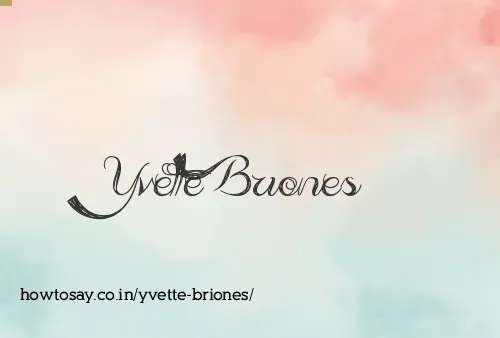 Yvette Briones